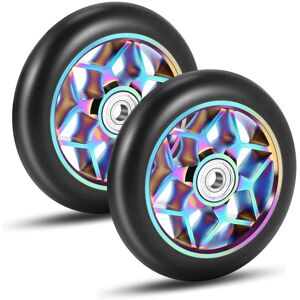 Bez marki 2 Pcs 110mm Scooter Wheels Pu Wheels Thick Stunt with Bearings(Black) Bez marki 2 Pcs 110mm Scooter Wheels Pu Wheels Thick Stunt with Bearings(Black)