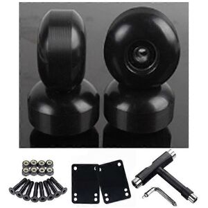 Unbranded (As show, One size) 4 Pieces (Black) Skateboard Wheels 52mm 95A, PU Resilience 8 Unbranded (As show, One size) 4 Pieces (Black) Skateboard Wheels 52mm 95A, PU Resilience 8