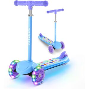 TONBUX 3 Wheel Tri Scooter Easy Folding System Height Adjustable Handlebars TONBUX 3 Wheel Tri Scooter Easy Folding System Height Adjustable Handlebars