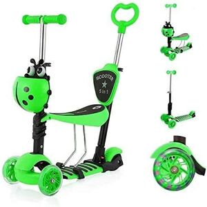 Dprodo Green 5-in-1 Kids Scooter Multifunctional Toddler Scooter for Boys Girls Dprodo Green 5-in-1 Kids Scooter Multifunctional Toddler Scooter for Boys Girls