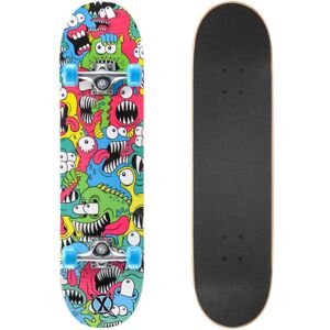 Xootz Kids Complete Beginners Double Kick Trick Skateboard Maple Deck 31 x Xootz Kids Complete Beginners Double Kick Trick Skateboard Maple Deck 31 x