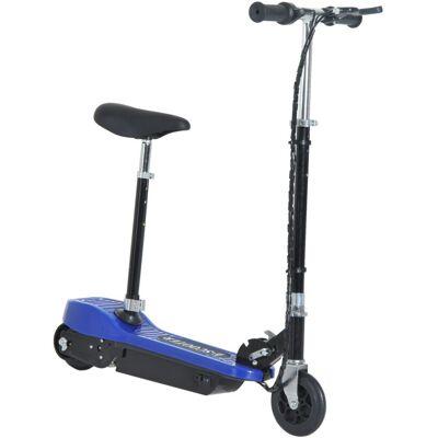 (Blue) Homcom Kids Foldable E-scooter Rechargeable Battery (Blue) Homcom Kids Foldable E-scooter Rechargeable Battery