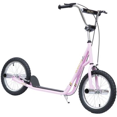 HOMCOM Children's Pink Push Scooter Ride-On Bike HOMCOM Children's Pink Push Scooter Ride-On Bike