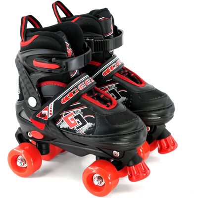 GEEZY (Red Medium /UK 2-4/) The Magic Toy Shop Children Adjustable 4 Wheel Quad Pink R GEEZY (Red Medium /UK 2-4/) The Magic Toy Shop Children Adjustable 4 Wheel Quad Pink R