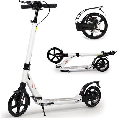 Birtech (White) Adult Kick Scooter with Double Shock Absorption Birtech (White) Adult Kick Scooter with Double Shock Absorption