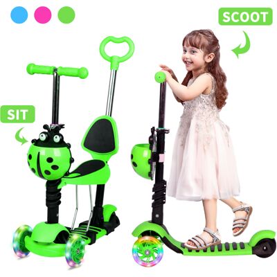 H.yeed (Green) 3 Wheel Kick Scooter for Age 3-8 Kids Toddler H.yeed (Green) 3 Wheel Kick Scooter for Age 3-8 Kids Toddler