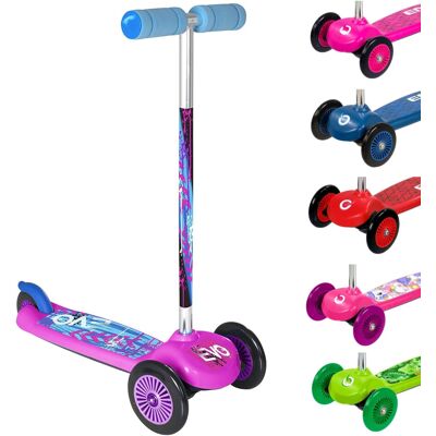 Evo-Stik EVO Pink Move & Groove Scooter Kids 3-Wheel Scooter Perfect For Boys & Girls Evo-Stik EVO Pink Move & Groove Scooter Kids 3-Wheel Scooter Perfect For Boys & Girls