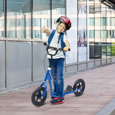HOMCOM 4 Colours Push Scooter Teen Kids Children Stunt Bicycle Ride On Toy Blue HOMCOM 4 Colours Push Scooter Teen Kids Children Stunt Bicycle Ride On Toy Blue