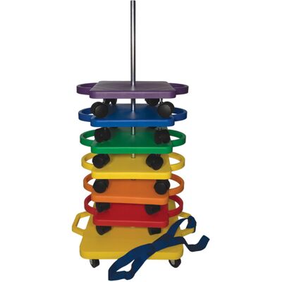 Champion Sports Scooter Stacker Yellow Champion Sports Scooter Stacker Yellow
