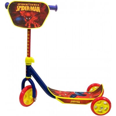 3 Wheels Spiderman Scooter Toy Rubber Grip Toy 3 Wheels Spiderman Scooter Toy Rubber Grip Toy