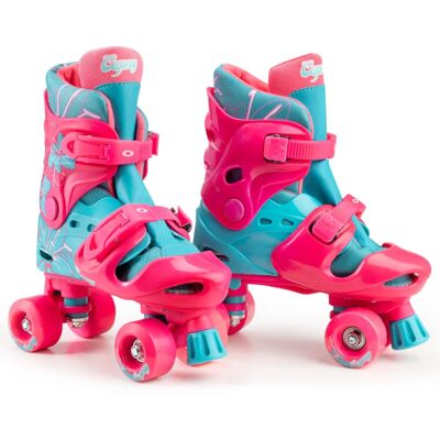 Osprey Europe Osprey SK3002-M/L Roller Skates, Pink/Teal, UK 1-4 Osprey Europe Osprey SK3002-M/L Roller Skates, Pink/Teal, UK 1-4