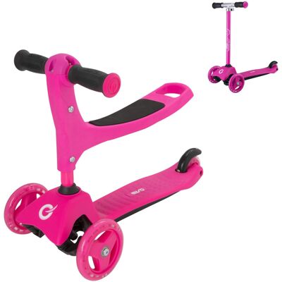 EVO 3-in-1 Cruiser Scooter for Kids Ages 1?7 (Pink) Seated Ride-On to 3-Wheel EVO 3-in-1 Cruiser Scooter for Kids Ages 1?7 (Pink) Seated Ride-On to 3-Wheel