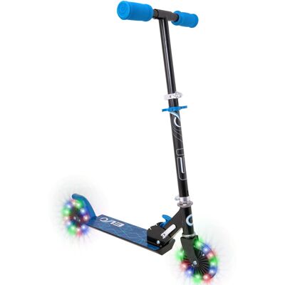 EVO Childrens Light Up Inline Scooter Kids Push 2 Wheeled With Adjustable Hand EVO Childrens Light Up Inline Scooter Kids Push 2 Wheeled With Adjustable Hand