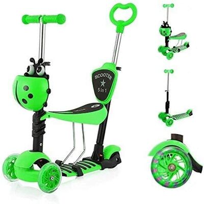 Dprodo Green 5-in-1 Kids Scooter Multifunctional Toddler Scooter for Boys Girls Dprodo Green 5-in-1 Kids Scooter Multifunctional Toddler Scooter for Boys Girls