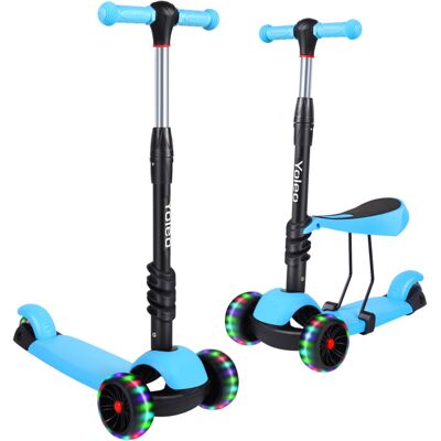 Yoleo Kid's Scooter with Removable Seat, Flashing Wheels Yoleo Kid's Scooter with Removable Seat, Flashing Wheels
