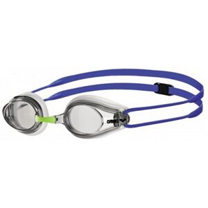 (One Size, White/Clear/Blue) Arena Unisex Adult Tracks Clear Swimming Goggles (One Size, White/Clear/Blue) Arena Unisex Adult Tracks Clear Swimming Goggles