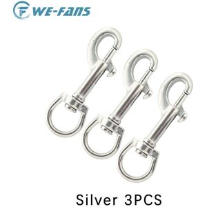 nobrand (90MM, Silver 3PCS) 316 Stainless Steel Bolt Snap Hook Clip Scuba Diving 90/100M nobrand (90MM, Silver 3PCS) 316 Stainless Steel Bolt Snap Hook Clip Scuba Diving 90/100M