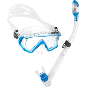 cressi Panoramic Wide View Mask with Dry Snorkel Set, clear Blue cressi Panoramic Wide View Mask with Dry Snorkel Set, clear Blue