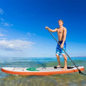 Outsunny 10Ft Inflatable Non-Slip Paddle Stand Up Board w/ Adjustable Paddle Outsunny 10Ft Inflatable Non-Slip Paddle Stand Up Board w/ Adjustable Paddle