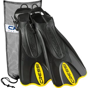 Cressi Italian Made Palau Short Snorkeling Swim Fins with Mesh Bag, Black Yellow Cressi Italian Made Palau Short Snorkeling Swim Fins with Mesh Bag, Black Yellow