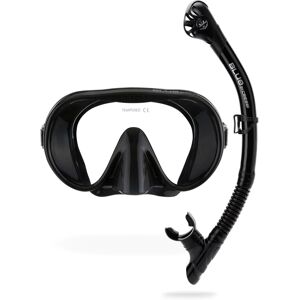 CRESSI Musa+ Scilla Combo Black - Adult Combo Set Musa Snorkeling Mask and Scill CRESSI Musa+ Scilla Combo Black - Adult Combo Set Musa Snorkeling Mask and Scill