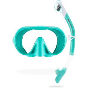 CRESSI Musa+Scilla Combo Aqua Green - Adult Combo Set Musa Snorkeling Mask and S CRESSI Musa+Scilla Combo Aqua Green - Adult Combo Set Musa Snorkeling Mask and S
