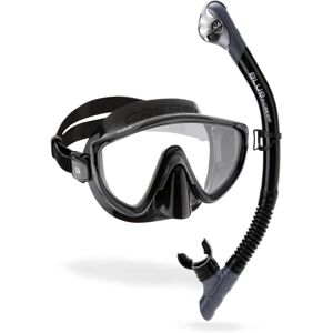 CRESSI Tino & Scilla Black/Titanium - Adult Combo Set Tino Snorkeling Mask and S CRESSI Tino & Scilla Black/Titanium - Adult Combo Set Tino Snorkeling Mask and S