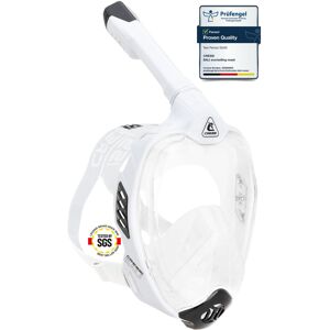 CRESSI Bali Full Face Mask White/Black L/XL - Unisex Integral Snorkel Mask, Anti CRESSI Bali Full Face Mask White/Black L/XL - Unisex Integral Snorkel Mask, Anti