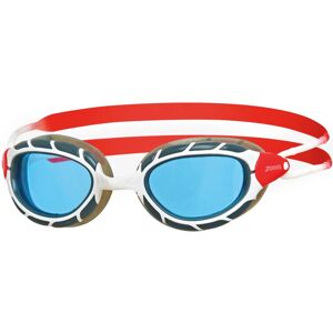 Zoggs Unisex Adult's Predator Goggles, White/Red/Tint, One Size Zoggs Unisex Adult's Predator Goggles, White/Red/Tint, One Size