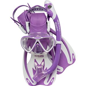 Cressi Unisex-Youth Rocks Pro Dry Children Mask Fins Snorkel Set, Lilac/White, S Cressi Unisex-Youth Rocks Pro Dry Children Mask Fins Snorkel Set, Lilac/White, S