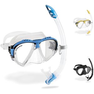 Cressi Adult Matrix & Gamma Mask & Snorkel Set - Clear/Blue Cressi Adult Matrix & Gamma Mask & Snorkel Set - Clear/Blue