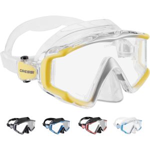 CRESSI Liberty Triside Mask - Panoramic 3 Glass Mask for Diving and Snorkelling, CRESSI Liberty Triside Mask - Panoramic 3 Glass Mask for Diving and Snorkelling,
