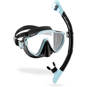 CRESSI Adult Wide View Single Lens Comfortable Snorkeling Mask & Dry Snorkel - T CRESSI Adult Wide View Single Lens Comfortable Snorkeling Mask & Dry Snorkel - T