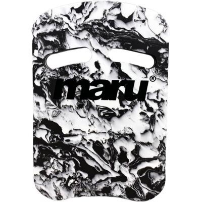 Maru - Swirl Two Grip Fitness Kickboard - Black/White - Kickboard Maru - Swirl Two Grip Fitness Kickboard - Black/White - Kickboard