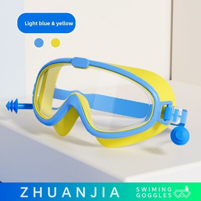 Unbranded (Blue Yellow) Antifog Children Swim Goggles With Waterproof Lenses For Bath Swim Unbranded (Blue Yellow) Antifog Children Swim Goggles With Waterproof Lenses For Bath Swim