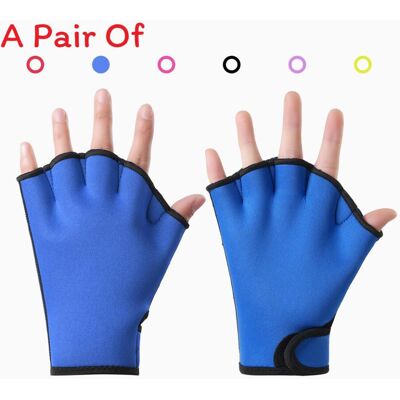 Unbranded (Blue, L) Aqua Webbed Gloves Paddle Swim Gloves Fitness Water Swimming Summer Tr Unbranded (Blue, L) Aqua Webbed Gloves Paddle Swim Gloves Fitness Water Swimming Summer Tr
