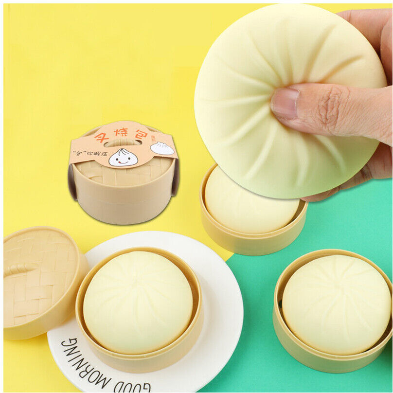 Unbranded Bun Fidget Toy Squishy Squeeze Stress Ball Reliever