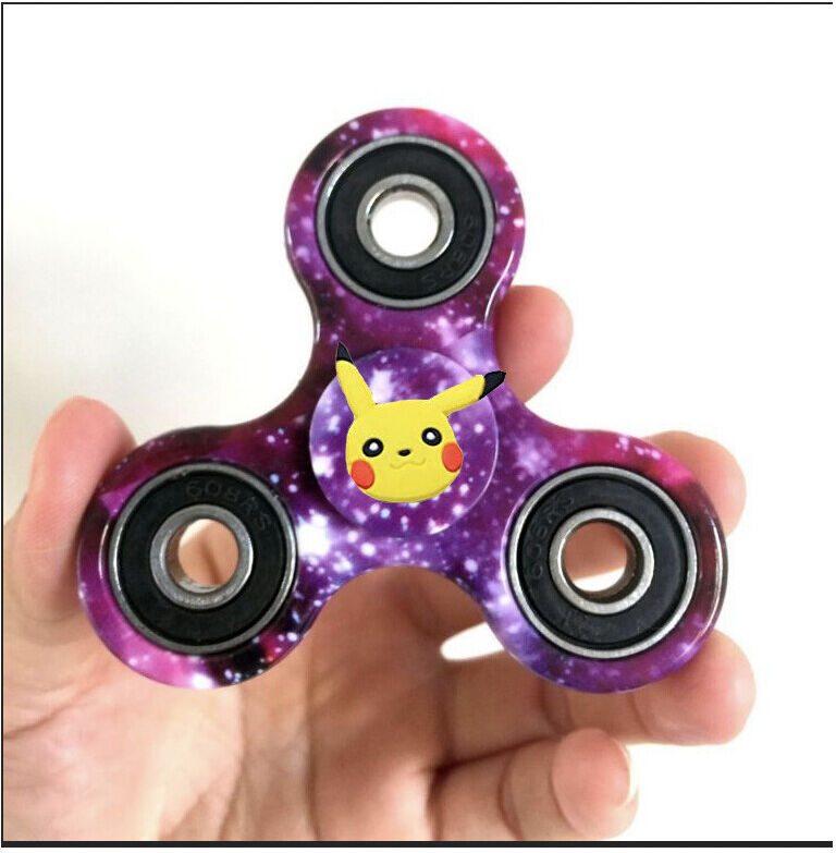 SupplyOnDemand (Pika / Galaxy) Colorfull Stress Reliever Toy Metal Fidget Spinner