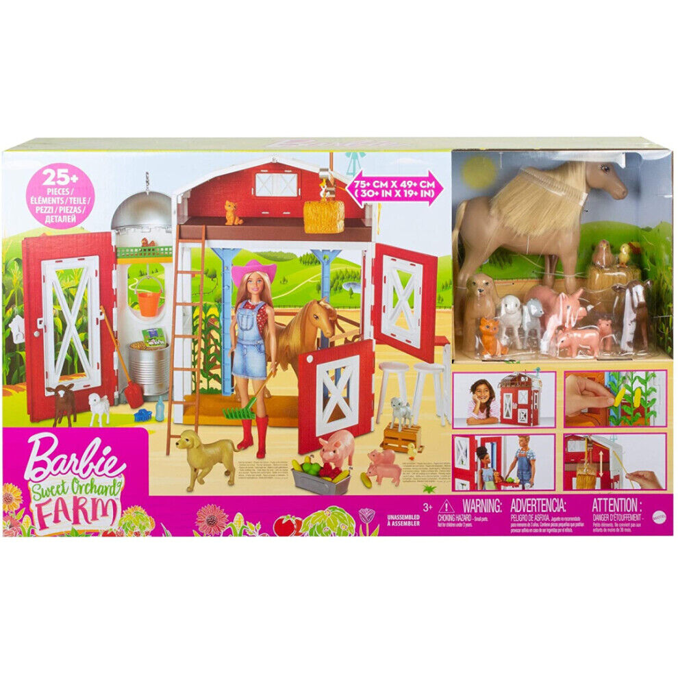 Barbie GJB66 Sweet Orchard Farm Playset [GJB66]