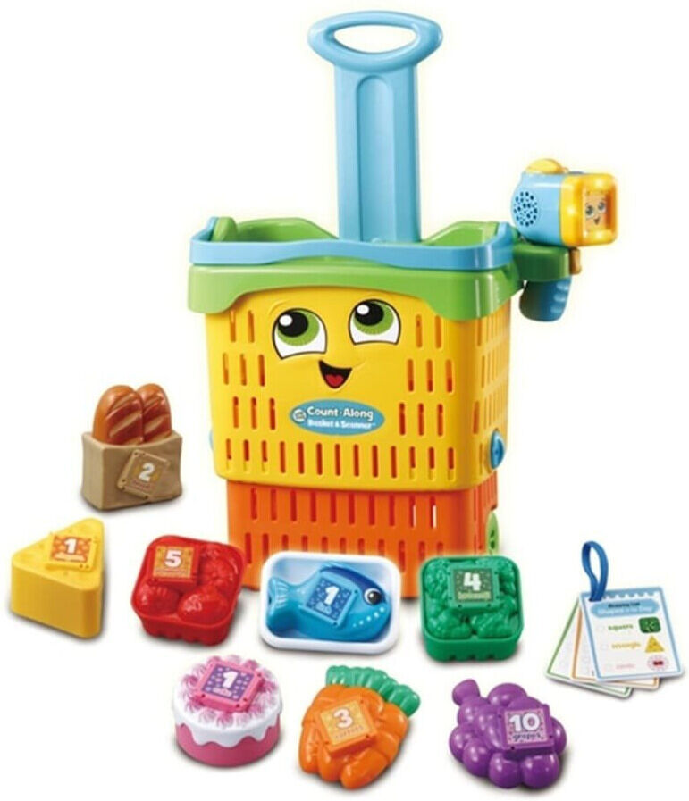 Leapfrog Multicolour Count Along Basket & Scanner Playset