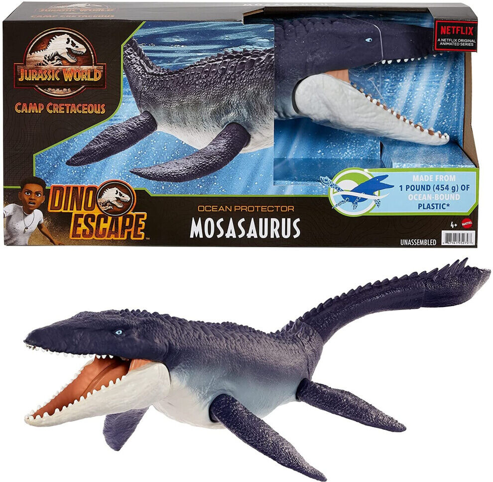 Jurassic World Ocean Protector Mosasaurus Dinosaur Action Figure Sculpted with M