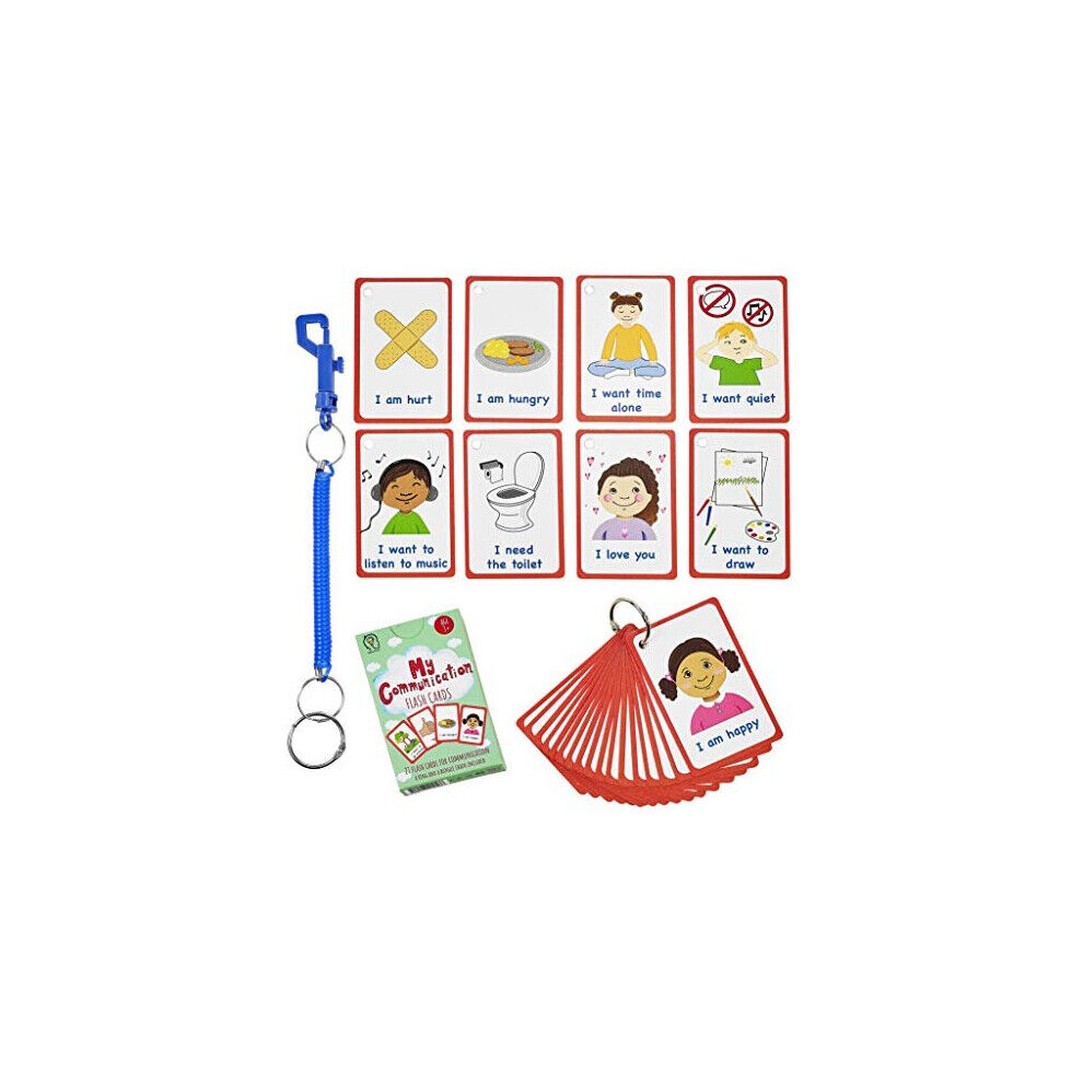 Amonev Special Needs My Communication Cards for Special Ed, Speech Delay Non Verbal Chi