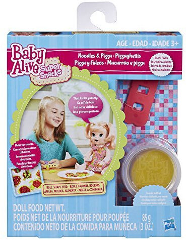 Baby Alive Super Snacks Noodles & Pizza Snack Pack (Blonde) Baby Doll