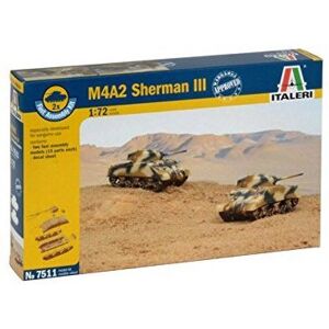 Italeri M4A2 Sherman III - Military Model Kit - 1:72 Italeri M4A2 Sherman III - Military Model Kit - 1:72