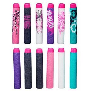 Hasbro Nerf Rebelle Toy - 12 Foam Dart Pack- Blaster Refill - Secrets and Spies Hasbro Nerf Rebelle Toy - 12 Foam Dart Pack- Blaster Refill - Secrets and Spies