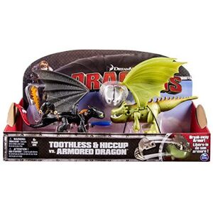 DreamWorks Dragons Toothless and Hiccup Vs. Armored Dragon Figures DreamWorks Dragons Toothless and Hiccup Vs. Armored Dragon Figures