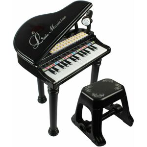 (Black) The Magic Toy Shop Childs Electronic Keyboard Grand Piano Musical Instru (Black) The Magic Toy Shop Childs Electronic Keyboard Grand Piano Musical Instru