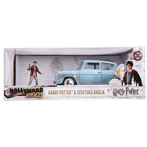 Jada Diecast Harry Potter 1959 Blue Ford Anglia with Harry Potter Figure - 1:24 Jada Diecast Harry Potter 1959 Blue Ford Anglia with Harry Potter Figure - 1:24