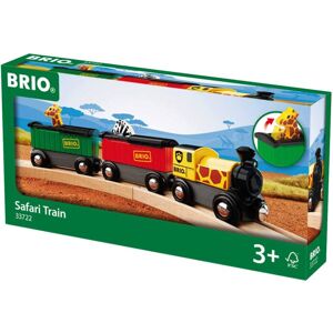 Brio World Safari Train with Giraffe & Zebra Wagons - Interactive Roof, FSC-Cert Brio World Safari Train with Giraffe & Zebra Wagons - Interactive Roof, FSC-Cert
