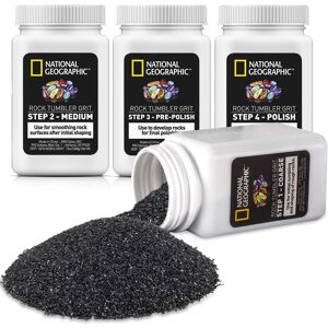 NATIONAL GEOGRAPHIC Grit Refill for Rock Tumbler - Works with National Geographi NATIONAL GEOGRAPHIC Grit Refill for Rock Tumbler - Works with National Geographi
